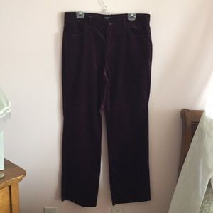 Maroon pants from Talbots
